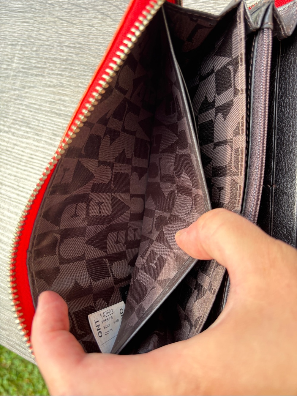 Furla Leather Croc Embossed Long Wallet - Picture 11 of 16